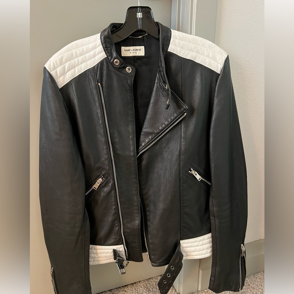 Saint Laurent moto jacket size 44/46